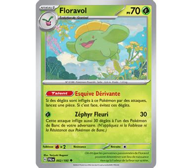 Modifier Floravol Pv Carte Peu Commune Carlate Et