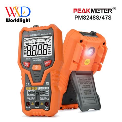 Peakmeter Smart Full Auto Range Digital Multimeter Capacitor Transistor