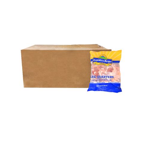 Caja De Cuartos Traseros De Pollo Country Pride 18 14 Kg 40 Lb