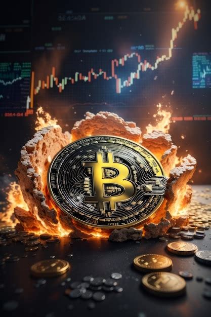 Premium Ai Image Btc Bitcoin Chart