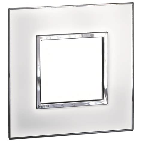 Arteor Surround Plate 2 Module Square Mirror White 575214