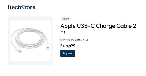 Apple Usb C Charge Cable 2 M Itechstore