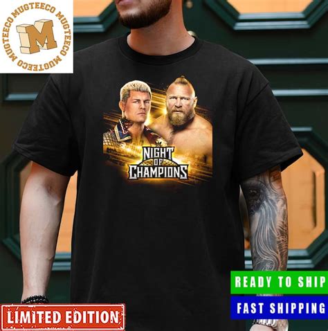 Cody Rhodes Vs Brock Lesnar Match Wwe Night Of Champion Unisex T Shirt