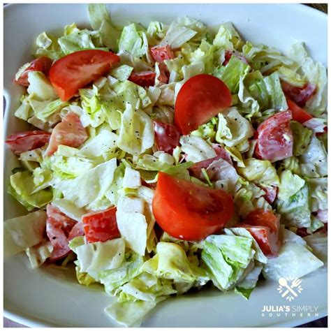 Lettuce And Tomato Salad With Mayo Julias Simply Southern