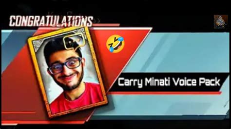 Carry Minati Voice Pack In BGMI Part 1 Xr AYYUB YouTube