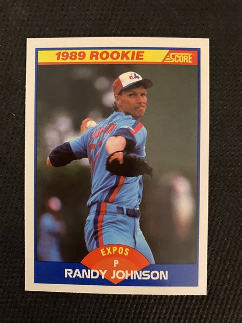 Score Randy Johnson Rookie Baseball Card Expos Ebay