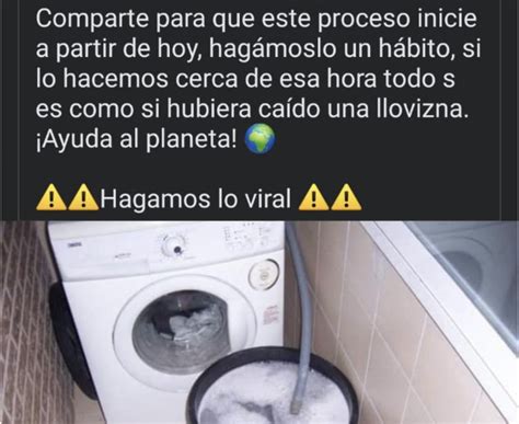 Falsa La Cadena Que Circula En Redes Sociales Invitan A Tirar Agua En