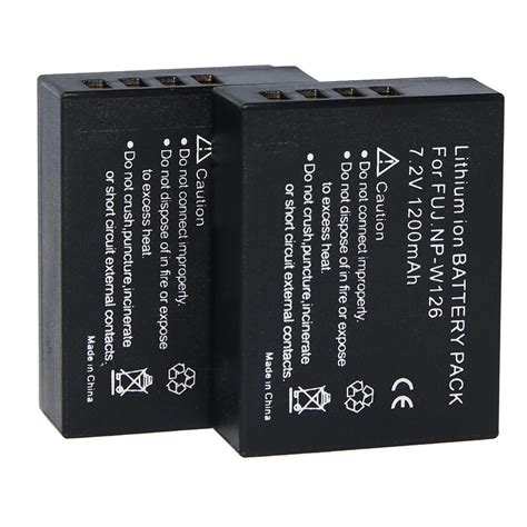 2Pc NP W126 NPW126 W126 Camera Battery For Fujifilm FinePix HS30EXR