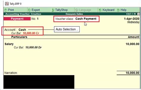 Receipt Voucher F6 In TallyERP9