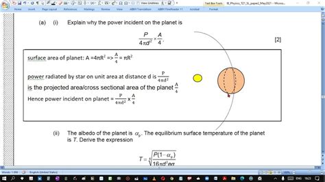 Solutions Ib Physics Sl Paper2 May 2021 Tz1 Past Paper Baku Teacher