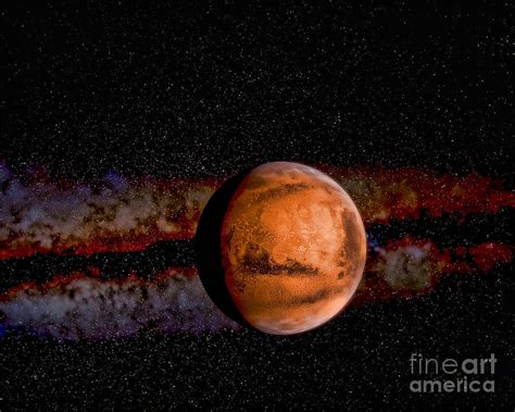 Planet - Mars - The Red Planet Photograph by Paul Ward - Pixels