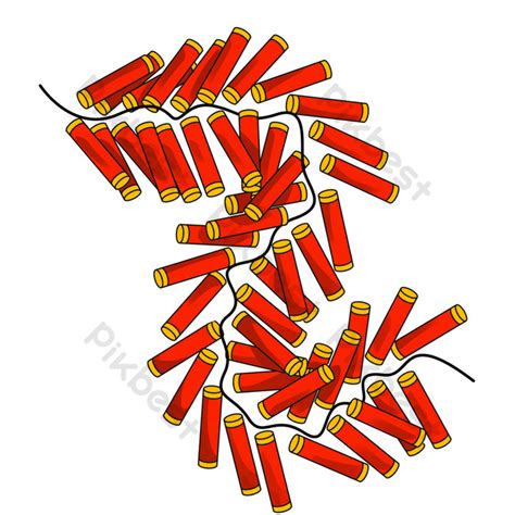 Cartoon Drawing Red Firecracker Illustration PNG Images | PSD Free ...