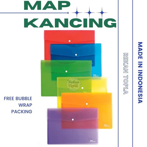 Jual Map Plastik Kancing Map Plastik Kancing Tebal Map Dokumen