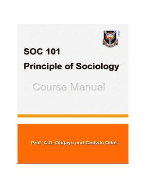 Fillable Online SOC 101 Principle Of Sociology Fax Email Print PdfFiller