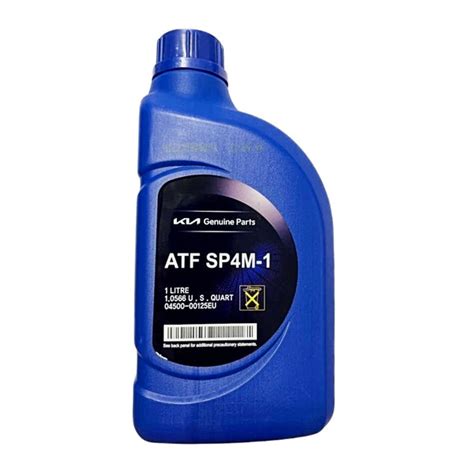 Genuine Kia Transmission Oil Atf Sp4m1 1 Litre 0450000125eu