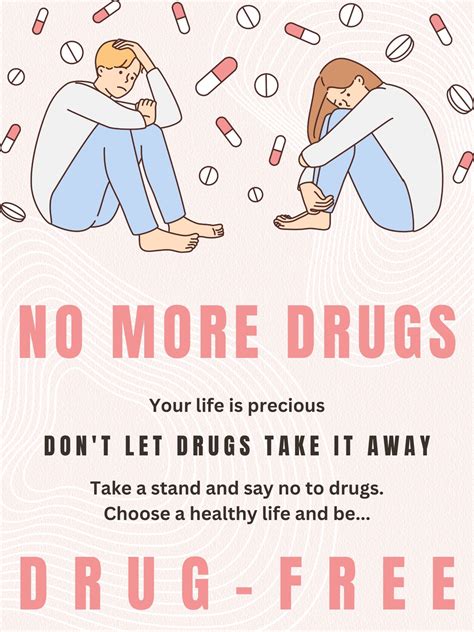 Free Printable Drug Free Poster Templates Canva 42 Off