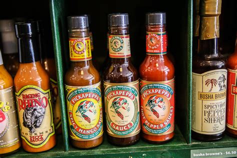 Rare Hot Sauces Matouks Secret Aardvark Pickapeppa Hot Sauces Thrillist