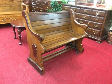 Antique Church Pew Walnut Church Pew