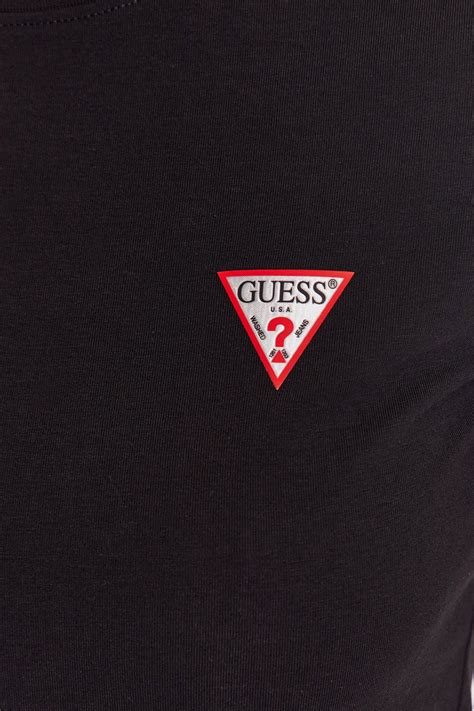 Женская черная футболка Guess W2YI44.J1314;JBLK — Ultrashop