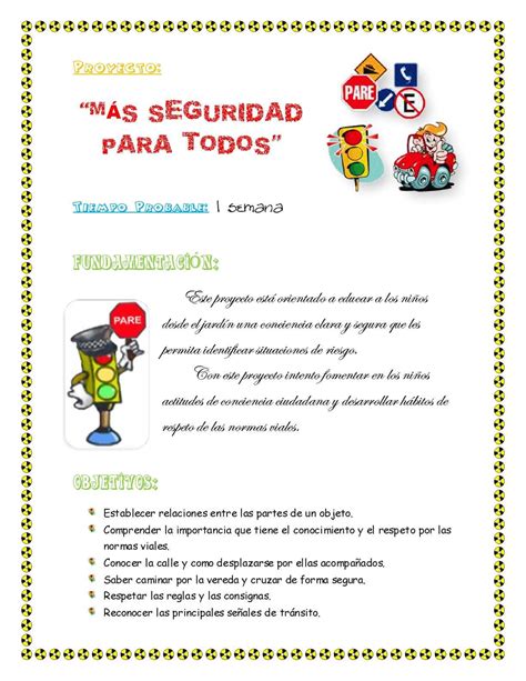 Planificación de Educación Vial Educación vial Educacion vial para