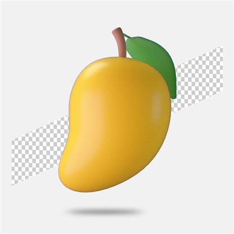 3d Render Icono De Mango Aislado Archivo PSD Premium