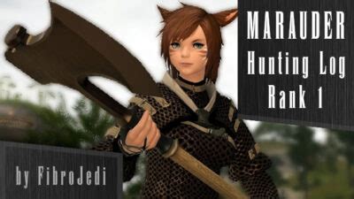 FFXIV Marauder Hunting Log Rank 1 All Targets With Maps