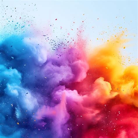 Premium Photo Illustration Of Abstract Colorful Happy Holi Background