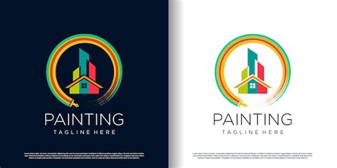 Premium Vector Painting Logo Design With Creative Unique Style