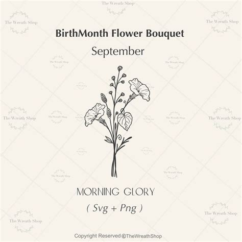 Birthmonth Flower Svg Flower Svg Birth Flowers Svg Etsy South Korea