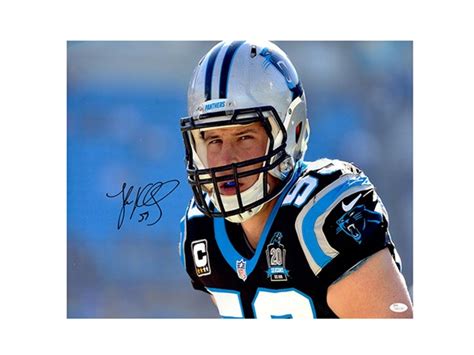 Luke Kuechly Signed Panthers Close Up 16x20 Photo