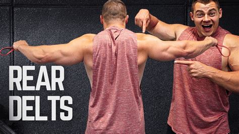 3 Exercises To Build Your Rear Delts FAST Banded Rear Delt Fly YouTube