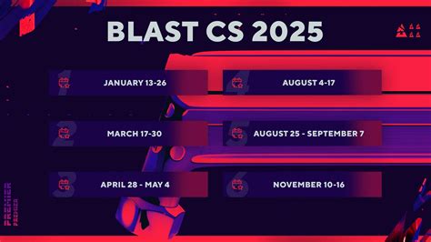 2025 Counter-Strike 2 Season Schedule Announced by BLAST