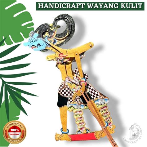 Jual Wayang Kulit Sapi Asli Ontoseno Antasena Alusan Ukuran Standar