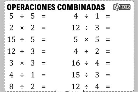 Fichas Para Trabajar Las Operaciones Basicas Multiplicacion Pdf 007