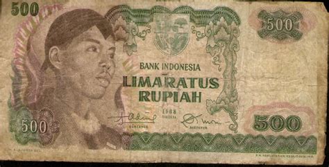 CILEGON ANTIK: Uang Kertas Seri Sudirman, Pecahan : 500 Rupiah (Nomor ...