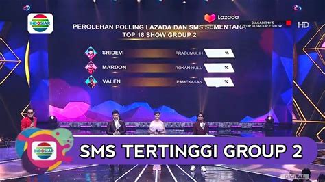 POLING SMS DAN LAZADA SEMENTARA GROUP 2 SHOW DA5 TOP 28 YouTube