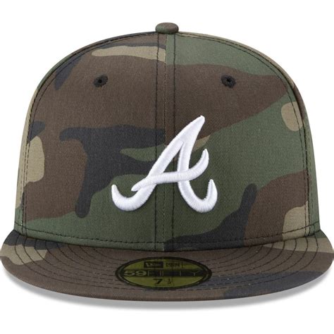 Mens New Era Camo Atlanta Braves Woodland Camo Basic 59fifty Fitted