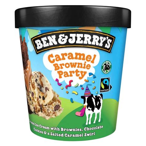 Ben And Jerrys Caramel Brownie Party Ice Cream Tub Ocado