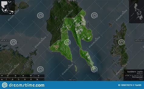 Southern Leyte Philippines Composition Satellite Stock Illustration Illustration Of