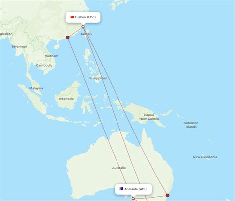 Flights From Fuzhou To Adelaide Foc To Adl Flight Routes