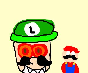 Evil Luigi (Super Mario Bros) - Drawception