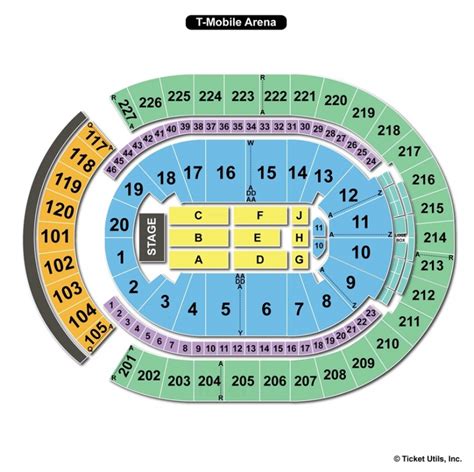 T Mobile Arena Las Vegas Nv Seating Chart View