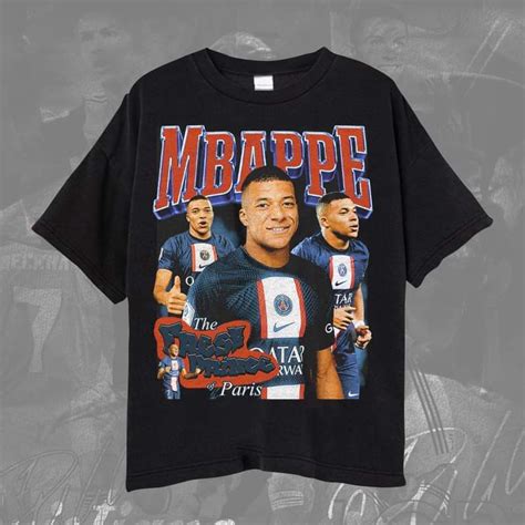 Jual Perancis Kylian Mbappe T Shirt Kaos Bola Vintage Kylian Mbappe