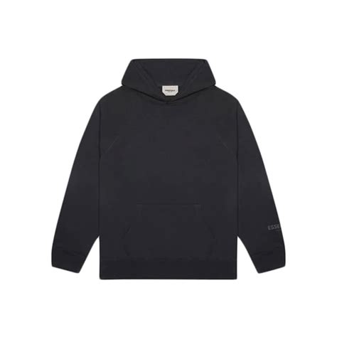 Fear Of God Essentials Core Pullover Hoodie Dark Slatestretch Limoblackfear Of God Essentials