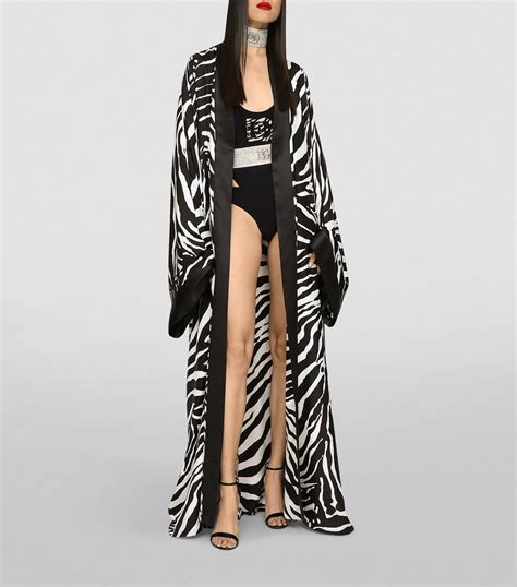 Womens Dolce Gabbana Multi Silk Zebra Print Cover Up Harrods Uk