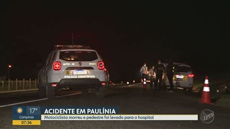 Motociclista Morre E Pedestre Fica Ferido Em Atropelamento Na Rodovia