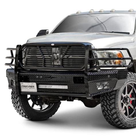 Frontier Truck Gear® Full Width Front Hd Bumper With Brush Guard