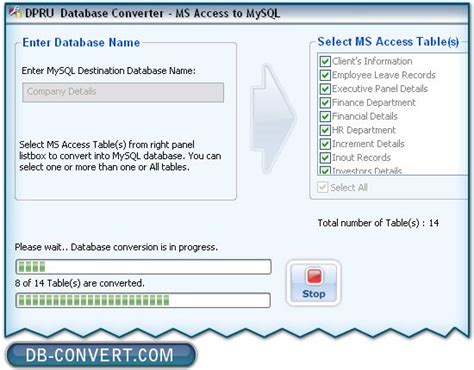 Ms Access To Mysql Database Converter Software Screenshots Microsoft