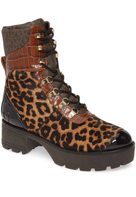 Michael Michael Kors Khloe Genuine Calf Hair Combat Boot Boots