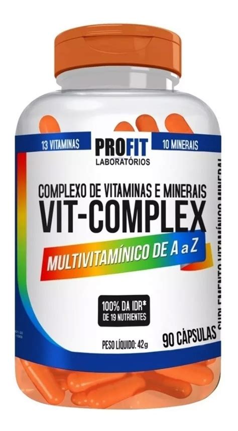 8x Multivitamínico Vit Complex A Z 90 Cápsulas Profit Mercado Livre